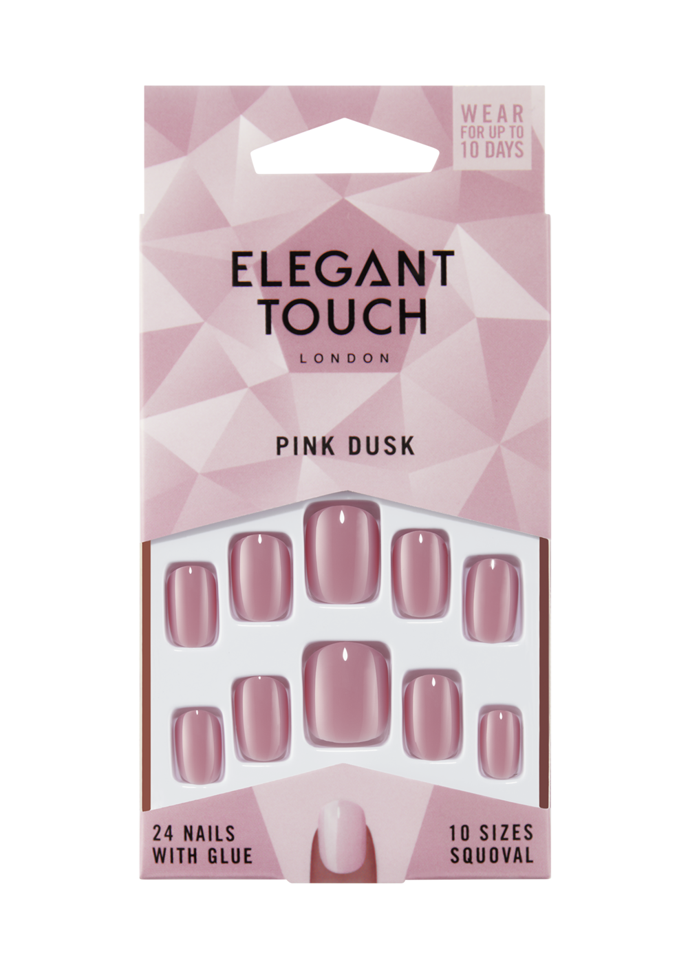 6KPL Elegant Touch Colour Nails Pink Dusk Love Beauty Oy 6kpl-elegant-touch-colour-nails-pink-dusk-love-beauty-oy